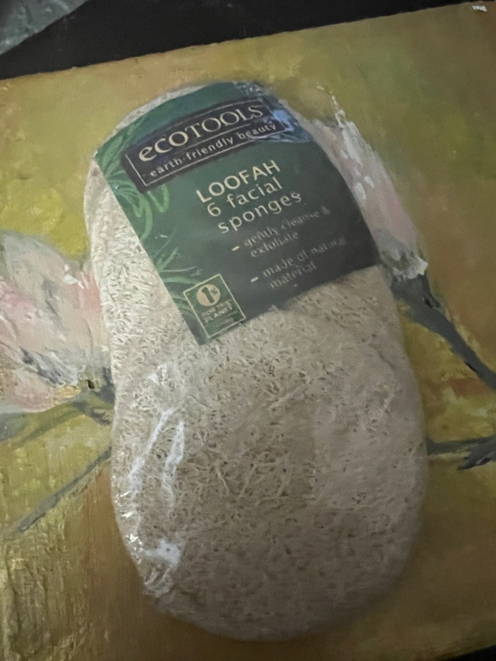 ecotools Natural Beige Loofah Facial Sponges - Pack of 6
